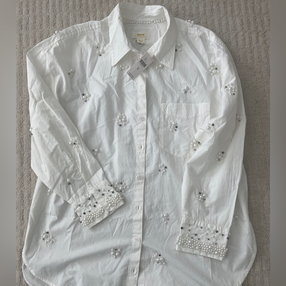 Anthropologie Maeve Button Down